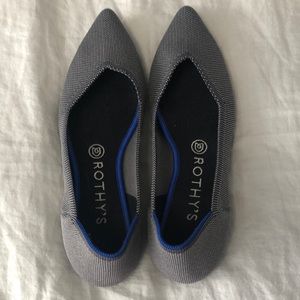 Rothy’s The Point in Cloud Grey Birdseye